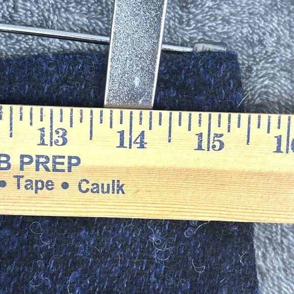 Brora Button Front A-Line Skirt Womens UK 10 / US 6 Blue Tweed Wool Blend Lined - Picture 9 of 11